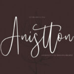 Anistton Font Poster 10
