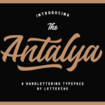 Antalya Font Poster 1