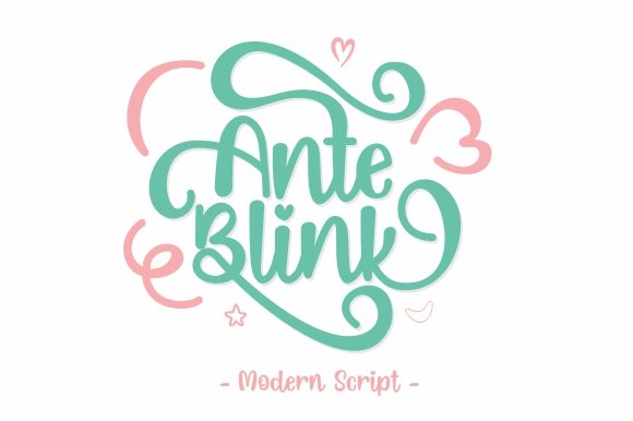 Ante Blink Font Poster 1