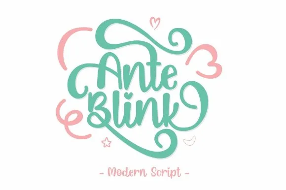 Ante Blink Font Ante Blink Font Poster 1
