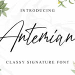 Antemian Font Poster 1