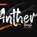 Anther Brush Font Poster 1