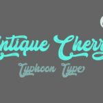 Antique Cherry Font Poster 2