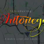 Antonega Font Poster 1