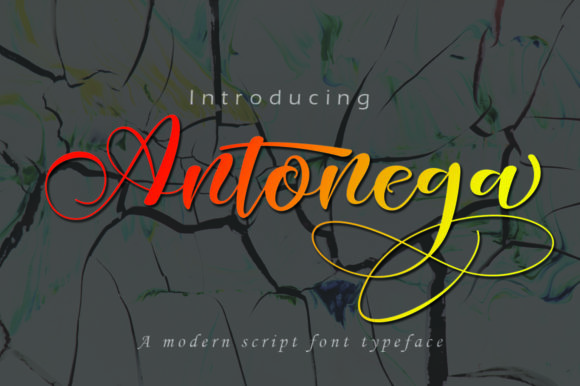Antonega Font Poster 1