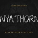 Anya Thorns Font Poster 1