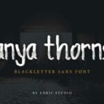 Anya Thorns Font Poster 2
