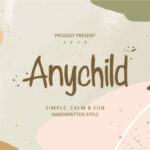 Anychild Font Poster 1