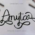 Anyta Font Poster 1