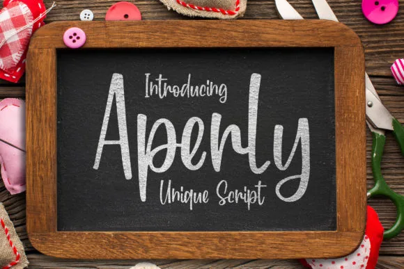 Aperly Font Aperly Font Poster 1