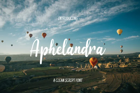 Aphelandra Font Aphelandra Font Poster 1