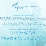 Aqua Font Poster 3
