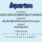 Aquarium Font Poster 3