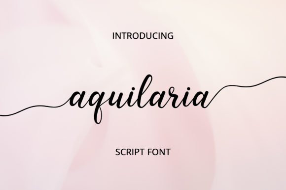 Aquilaria Font Poster 1