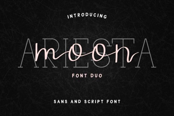 Ariesta Moon Duo Font Poster 1