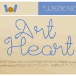 Art Heart Font Poster 1