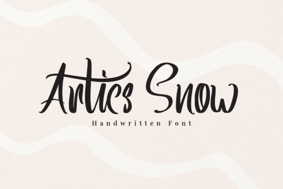 Artics Snow Font Poster 1
