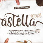 Astella Script Font Poster 1