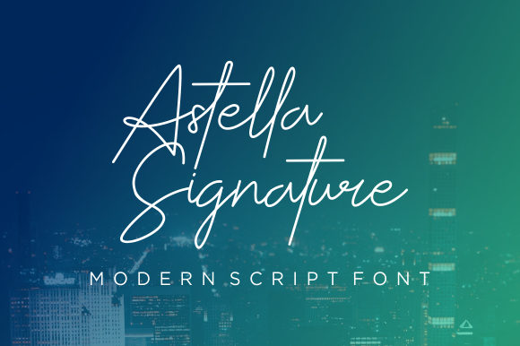Astella Signature Font Poster 1