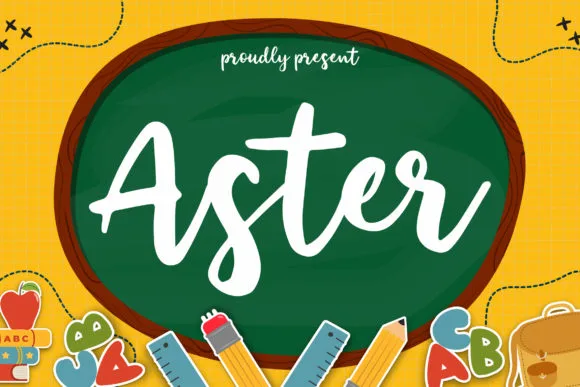Aster Font Aster Font Poster 1