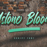 Astone Blood Font Poster 1