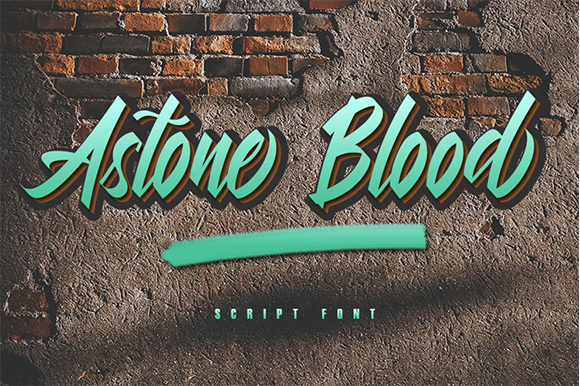 Astone Blood Font Poster 1