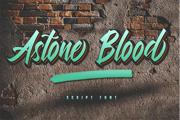 Astone Blood Font Astone Blood Font Poster 1