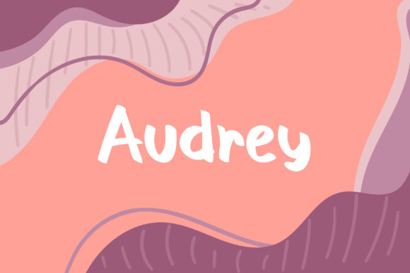Audrey Font Poster 1