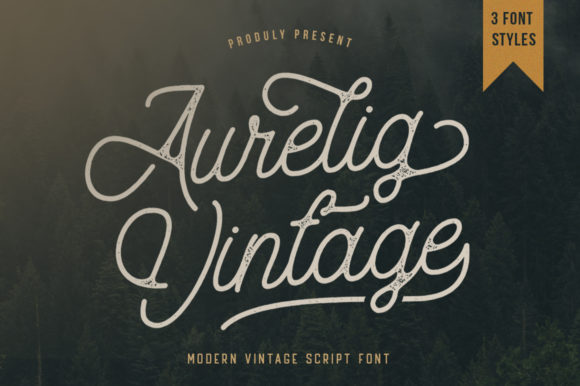Aurelig Vintage Font Poster 1