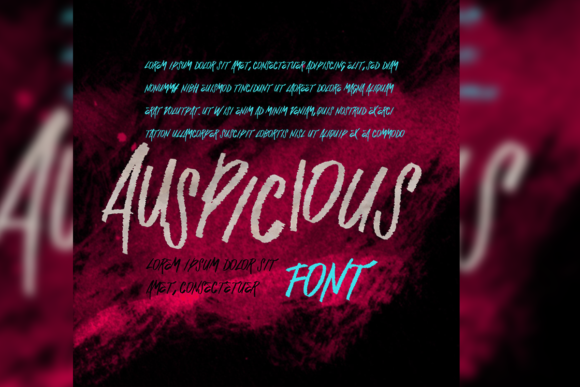 Auspicious Font Poster 1