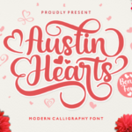 Austin Hearts Font Poster 1