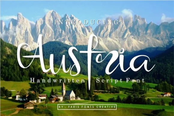 Austria Font Austria Font Poster 1