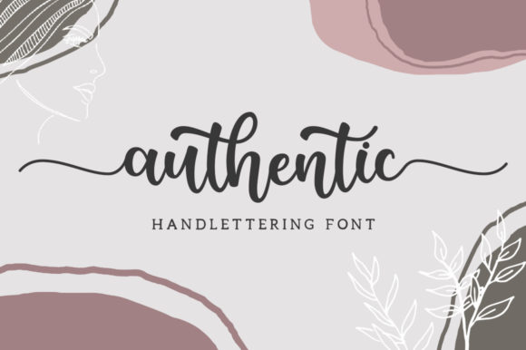 Authentic Font Poster 1