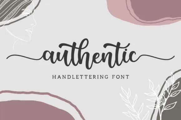 Authentic Font Authentic Font Poster 1