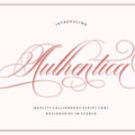 Authentica Font Poster 1