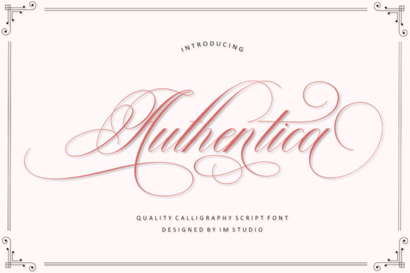 Authentica Font Poster 1