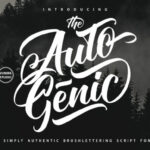 Autogenic Font Poster 1