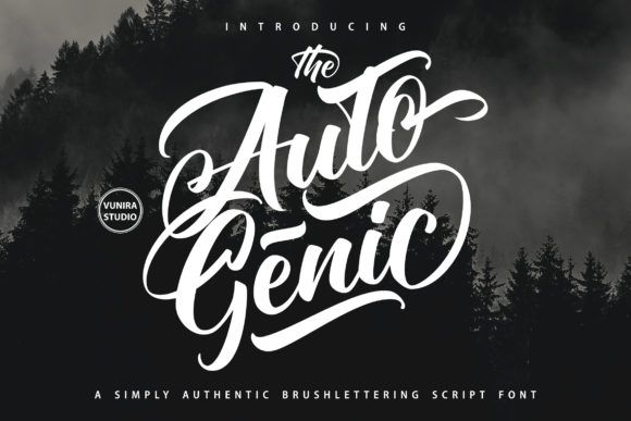 Autogenic Font Poster 1