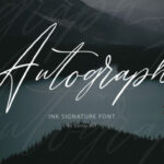 Autograph Font Poster 1