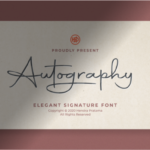 Autography Font Poster 1