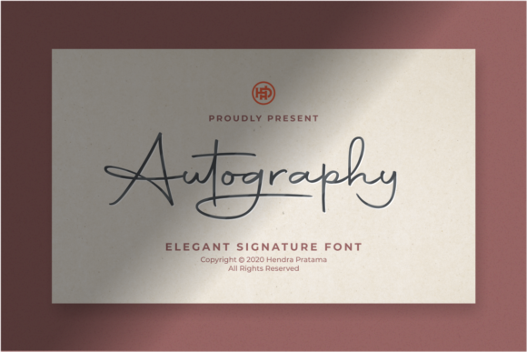 Autography Font Poster 1