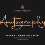 Autography Font Poster 16