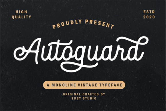 Autoguard Font Poster 1