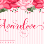 Avarelove Script Font Poster 6