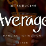 Average Font Poster 1