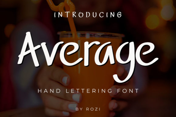 Average Font Poster 1