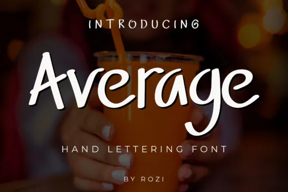 Average Font Average Font Poster 1
