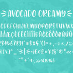 Avocado Creamy Font Poster 9