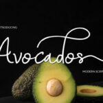 Avocados Font Poster 1