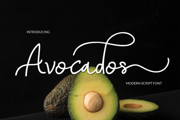 Avocados Font Poster 1